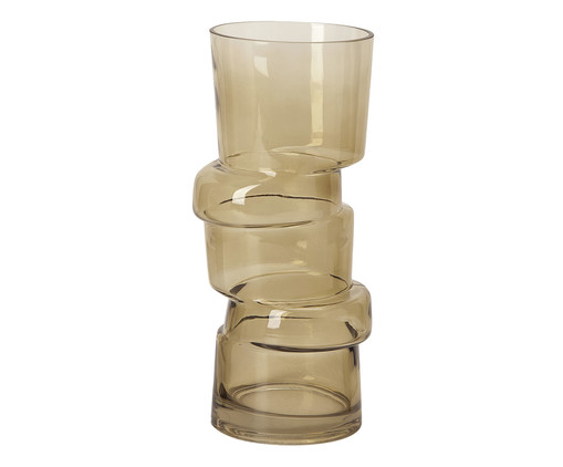 Vaso em Vidro Glassy - Marrom, Marrom | WestwingNow