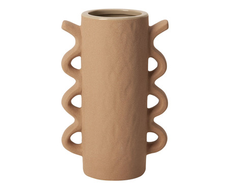 Vaso em Cerâmica Clarice - Bege | WestwingNow