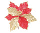 Flor Poinsettia Rebekah Vermelha e Dourada, Vermelho e Dourado | WestwingNow