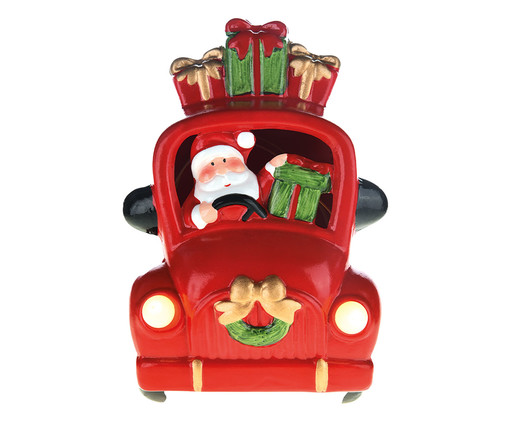 Enfeite com Led Carro Noel Vermelho, Vermelho | WestwingNow