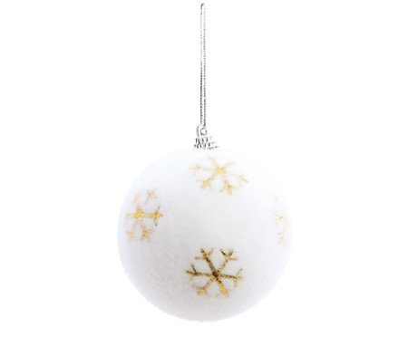 Jogo de Bolas Neve Branco e Dourado | Westwing