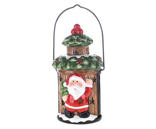 Mini Lanterna com Led Papai Noel, Colorido | WestwingNow