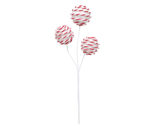 Galho Candy Canes Lucile Branco, Branco e Vermelho | WestwingNow