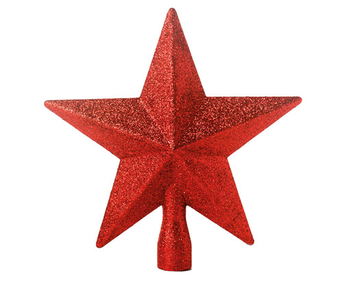 Estrela com Glitter Alencar Vermelha, Vermelho | WestwingNow