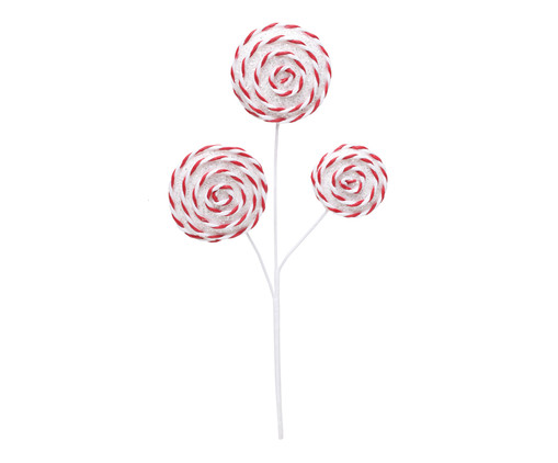 Galho Candy Canes Bernadette Branco, Vermelho e Branco | WestwingNow