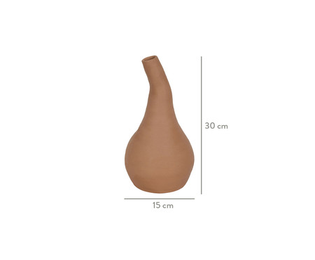 Vaso em Cerâmica Minin - Terracota | WestwingNow