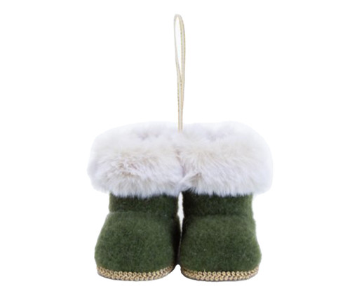 Enfeite para Pendurar Mini Botas Verde, Verde | WestwingNow