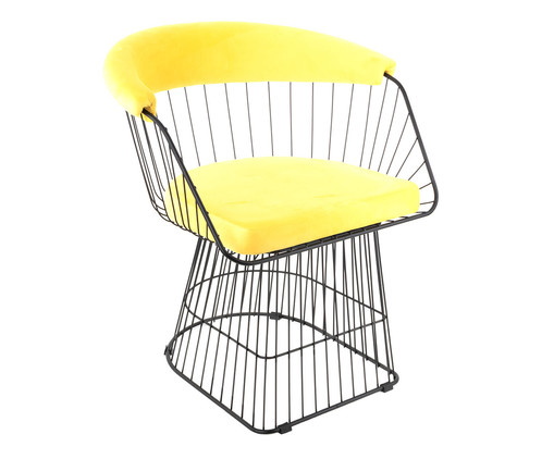 Cadeira Wp Preto Fosco e Inca Amarelo, Inca Amarelo | WestwingNow