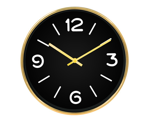 Relógio de Parede Lora - Preto, Preto | WestwingNow