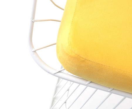 Cadeira Wp Branco Fosco e Inca Amarelo | WestwingNow