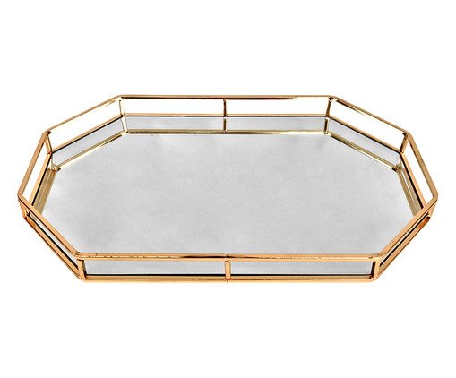 Bandeja de Metal Connor - Dourada, Dourado | WestwingNow