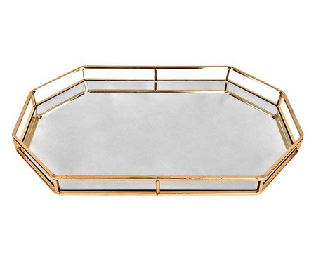 Bandeja de Metal Connor - Dourada