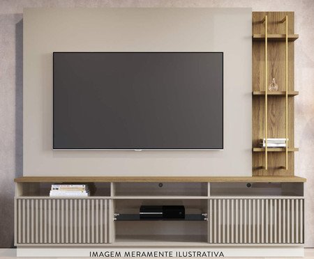 Home Varese - Off-White Gloss e Freijó | WestwingNow