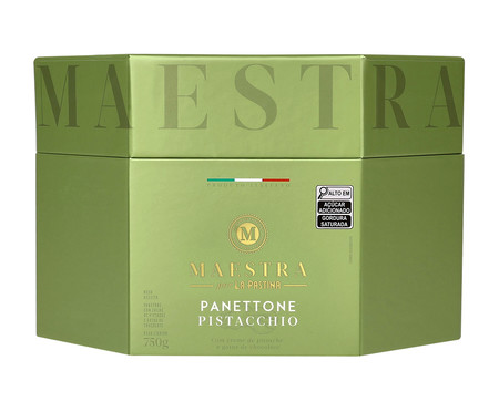 Panettone com Creme de Pistache e Gotas de Chocolate La Pastina - 750g | WestwingNow