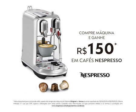 Cafeteira Creatista Plus Br Metalic Nespresso - 110V | Westwing