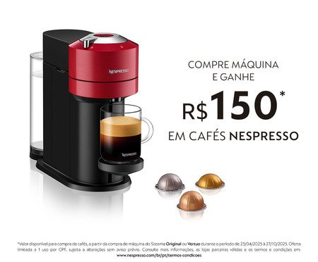 Cafeteira Nespresso Vertuo Next Vermelho Cereja - 220V | Westwing