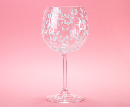Taça para Vinho Branco em Cristal Offwhite Leaves | WestwingNow
