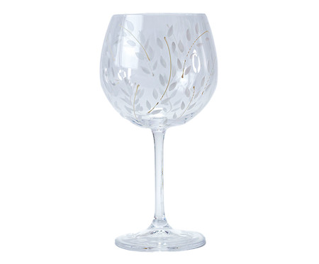 Taça para Vinho Branco em Cristal Offwhite Leaves | WestwingNow
