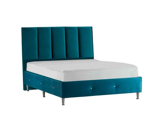 Cama Vivá Swarovski Bipartida - Azul Turquesa, Azul Turquesa | WestwingNow