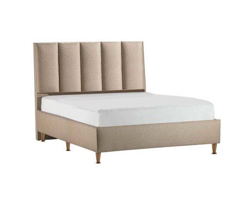 Cama Vivá Bipartida - Marrom, Marrom | WestwingNow