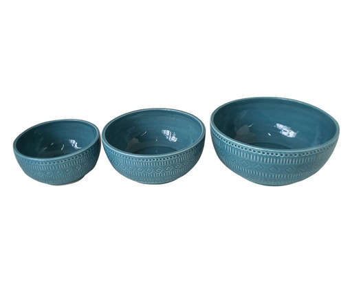 Jogo de Bowls Nina Azul, Azul | WestwingNow