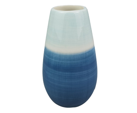 Vaso Belly Azul e Branco