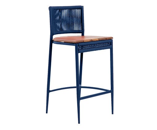 Banqueta Londres - Azul Marinho, Azul | WestwingNow