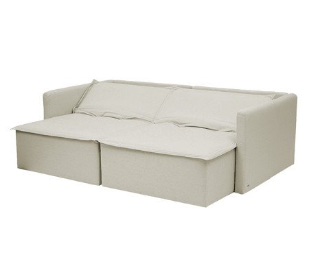 Sofá Retrátil Clio Fendi Bege | Westwing