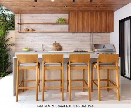 Banqueta Less Amêndoa | Westwing
