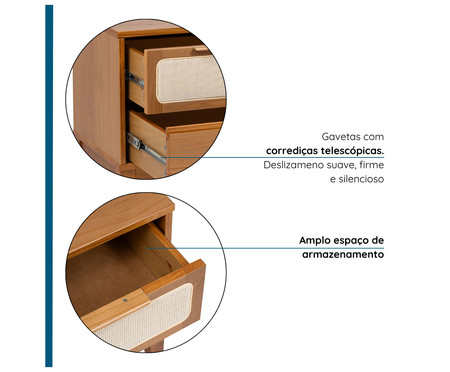 Mesa de Cabeceira Viena Mel | WestwingNow