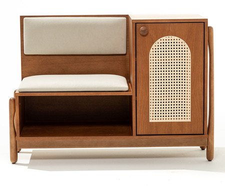 Sapateira Liza Chocolate e Off-White | Westwing