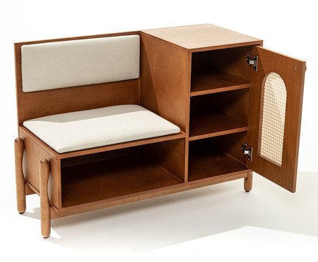 Sapateira Liza Chocolate e Off-White | Westwing