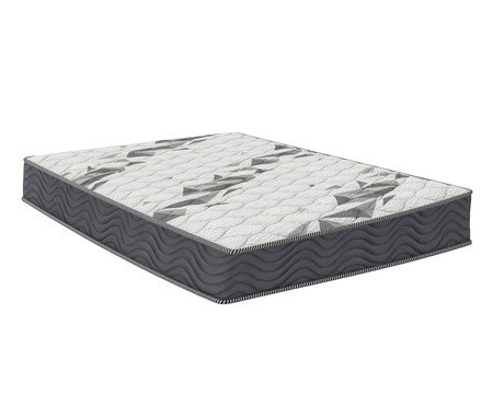 Colchão Airtech 1.0 Branco e Cinza - Solteiro