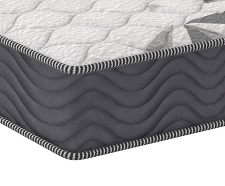 Colchão Airtech 1.0 Branco e Cinza - Solteiro | Westwing