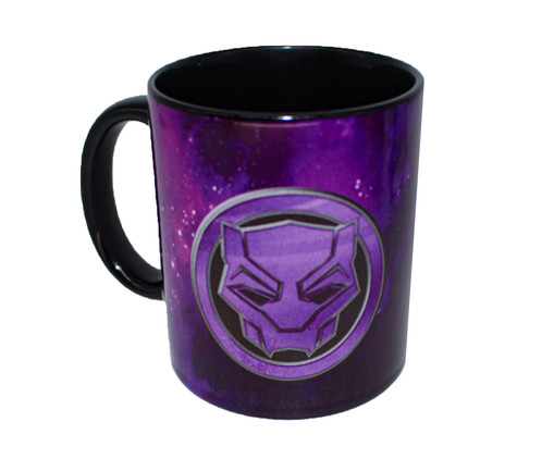 Caneca Marvel Pantera Negra - 350ml, PRETO | WestwingNow