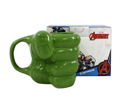 Caneca 3D Marvel Hulk - 350ml, VERDE | WestwingNow