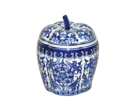 Pote em Porcelana Heva - Azul