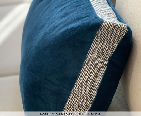 Almofada em Veludo Italian Design - Azul Marinho | WestwingNow