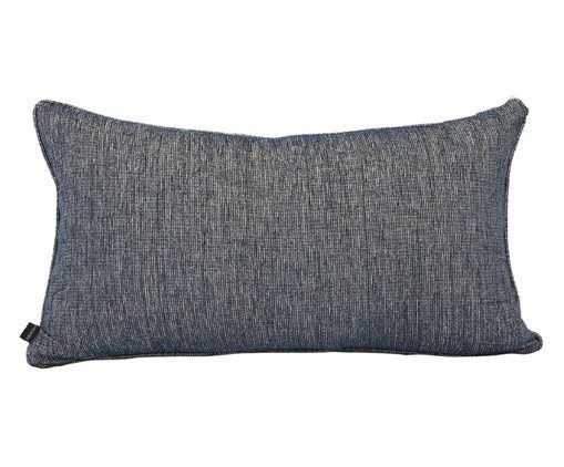 Almofada em Linho com Vivo Elemori - Azul Marinho, Azul Marinho | WestwingNow