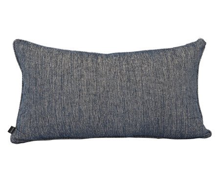 Almofada em Linho com Vivo Elemori - Azul Marinho | Westwing