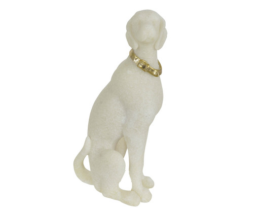 Adorno Quartzo Cachorro - Branco, multicolor | WestwingNow