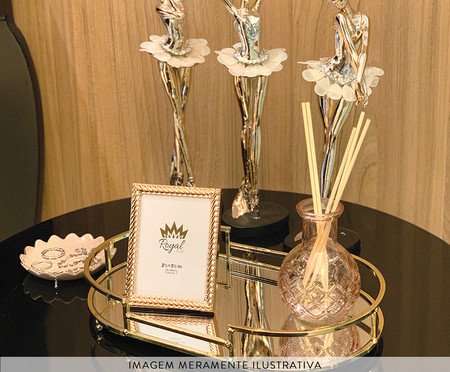 Bandeja Decorativa Karacabey Dourada | Westwing