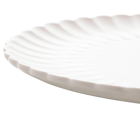 Jogo de Pratos para Sobremesa em Porcelana Pétala Branca | WestwingNow