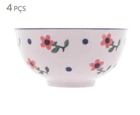 Jogo de Bowls Vintage Flores