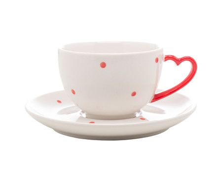 Jogo de Xícaras para Chá com Pires em Porcelana Petit | WestwingNow