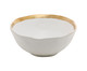 Bowl em Porcelana Dubai Branco e Dourado, Branco | WestwingNow