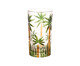 Jogo de Copos em Cristal Palm Tree Handpaint, Transparente | WestwingNow