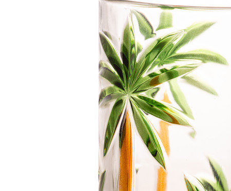 Jogo de Copos em Cristal Palm Tree Handpaint | WestwingNow