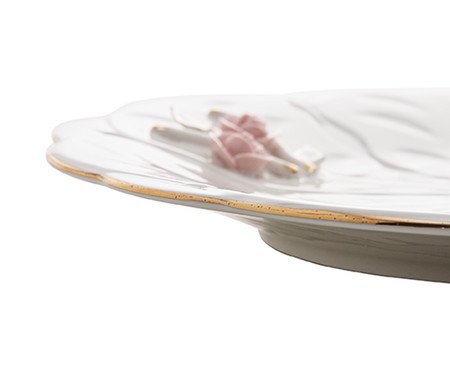 Prato para Bolo em Porcelana Flower | WestwingNow