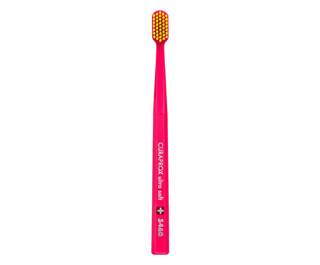 Escova Dental Ultra Macia Curaprox Rosa e Amarela